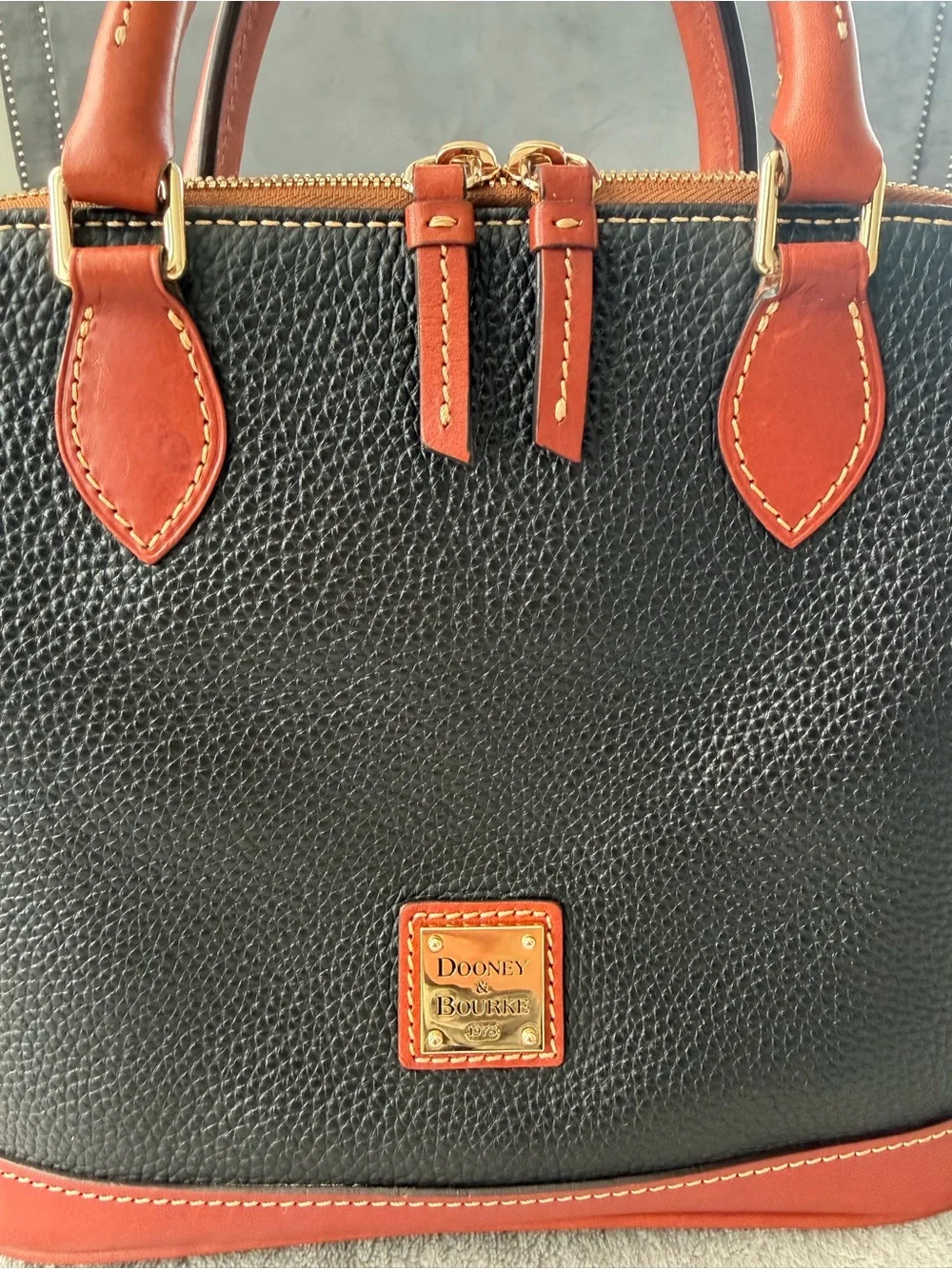 Dooney & Bourke Pebble Grain Zip Satchel